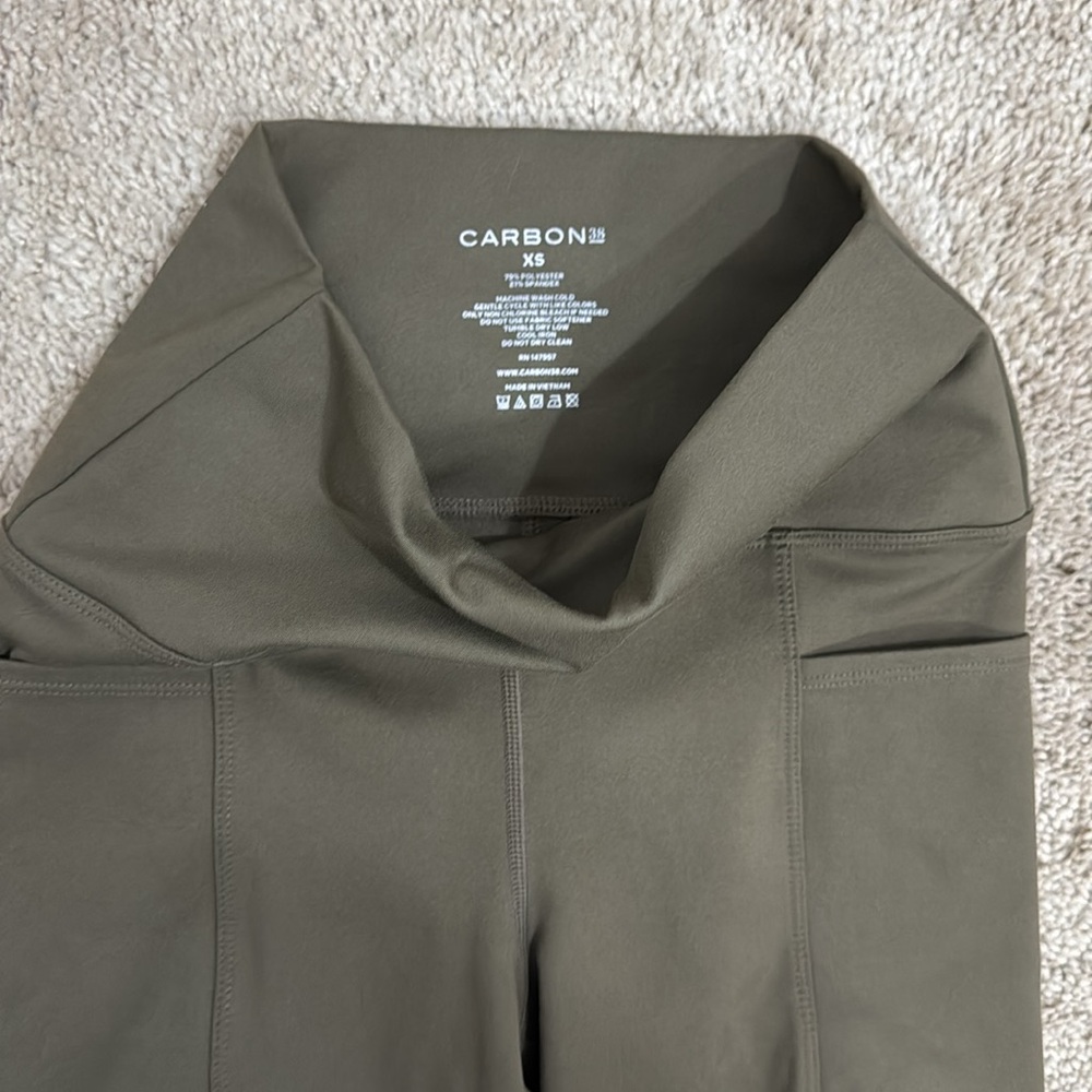 Carbon38 Utility Cargo Green High Rise Full Lengt… - image 7